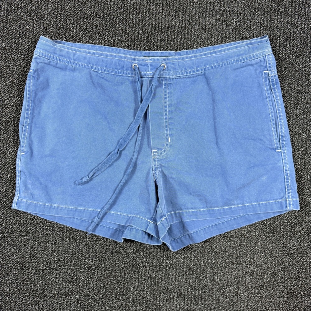 Vintage Abercrombie & Fitch Hiking Shorts Womens 9 Blue Drawstring Mid Rise